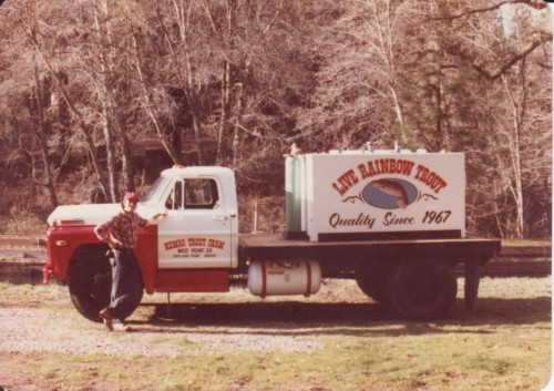 Delivery Truck for Rainbow Trout